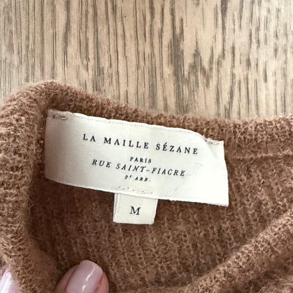 Sezane Camel Gaspard Cardigan - Picture 2 of 7